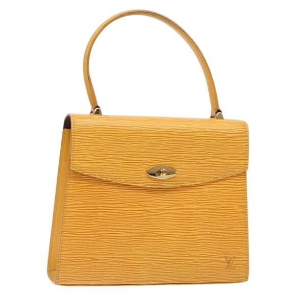 LOUIS VUITTON Epi Malesherbes Hand Bag Tassili Yellow Jonne M52379 - Picture 1 of 16